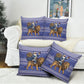 Nigeria Christmas Santa West African Lion Pillow Cover Adire Indigo Resist Dye Motifs