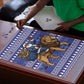 Nigeria Christmas Santa West African Lion Puzzle Adire Indigo Resist Dye Motifs
