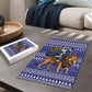 Nigeria Christmas Santa West African Lion Puzzle Adire Indigo Resist Dye Motifs