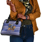 Nigeria Christmas Santa West African Lion Shoulder Handbag Adire Indigo Resist Dye Motifs