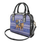 Nigeria Christmas Santa West African Lion Shoulder Handbag Adire Indigo Resist Dye Motifs