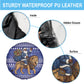 Nigeria Christmas Santa West African Lion Spare Tire Cover Adire Indigo Resist Dye Motifs