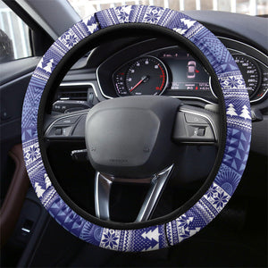 Nigeria Christmas Santa West African Lion Steering Wheel Cover Adire Indigo Resist Dye Motifs