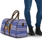 Nigeria Christmas Santa West African Lion Travel Bag Adire Indigo Resist Dye Motifs