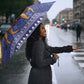 Nigeria Christmas Santa West African Lion Umbrella Adire Indigo Resist Dye Motifs