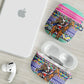 South Africa Christmas Santa Giraffe AirPods Case Ndebele Geometric Patterns