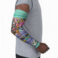 South Africa Christmas Santa Giraffe Arm Sleeves Ndebele Geometric Patterns