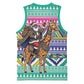 South Africa Christmas Santa Giraffe Basketball Jersey Ndebele Geometric Patterns