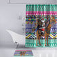South Africa Christmas Santa Giraffe Bathroom Set Ndebele Geometric Patterns