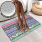 South Africa Christmas Santa Giraffe Bathroom Set Ndebele Geometric Patterns