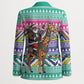South Africa Christmas Santa Giraffe Blazer Ndebele Geometric Patterns