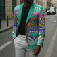 South Africa Christmas Santa Giraffe Blazer Ndebele Geometric Patterns