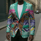 South Africa Christmas Santa Giraffe Blazer Ndebele Geometric Patterns