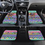 South Africa Christmas Santa Giraffe Car Mats Ndebele Geometric Patterns