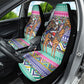 South Africa Christmas Santa Giraffe Car Seat Cover Ndebele Geometric Patterns