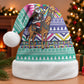 South Africa Christmas Santa Giraffe Christmas Santa Hat Ndebele Geometric Patterns
