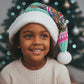 South Africa Christmas Santa Giraffe Christmas Santa Hat Ndebele Geometric Patterns