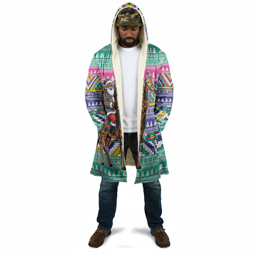 South Africa Christmas Santa Giraffe Cloak Ndebele Geometric Patterns