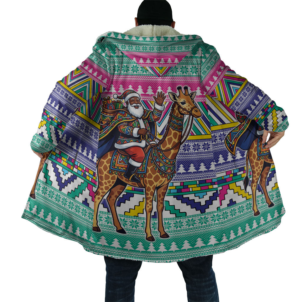 South Africa Christmas Santa Giraffe Cloak Ndebele Geometric Patterns