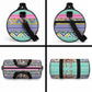 South Africa Christmas Santa Giraffe Duffle Bag Ndebele Geometric Patterns
