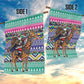 South Africa Christmas Santa Giraffe Garden Flag Ndebele Geometric Patterns