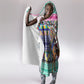 South Africa Christmas Santa Giraffe Hooded Blanket Ndebele Geometric Patterns