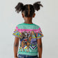 South Africa Christmas Santa Giraffe Kid T shirt Ndebele Geometric Patterns