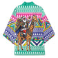 South Africa Christmas Santa Giraffe Kimono Ndebele Geometric Patterns