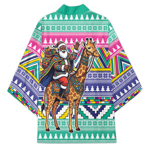 South Africa Christmas Santa Giraffe Kimono Ndebele Geometric Patterns