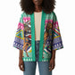 South Africa Christmas Santa Giraffe Kimono Ndebele Geometric Patterns