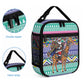 South Africa Christmas Santa Giraffe Lunch Bag Ndebele Geometric Patterns