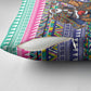 South Africa Christmas Santa Giraffe Pillow Cover Ndebele Geometric Patterns