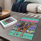South Africa Christmas Santa Giraffe Puzzle Ndebele Geometric Patterns
