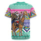 South Africa Christmas Santa Giraffe Rugby Jersey Ndebele Geometric Patterns