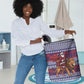 Kenya Christmas Santa Lion Laundry Basket Maasai Shuka Inspired Red Check