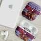 Kenya Christmas Santa Lion AirPods Case Maasai Shuka Inspired Red Check