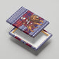 Kenya Christmas Santa Lion Canvas Wall Art Maasai Shuka Inspired Red Check