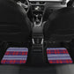 Kenya Christmas Santa Lion Car Mats Maasai Shuka Inspired Red Check