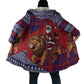 Kenya Christmas Santa Lion Cloak Maasai Shuka Inspired Red Check