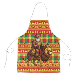 Senegal Christmas Santa Lion Apron Thioub Traditional Woven Textile Motif
