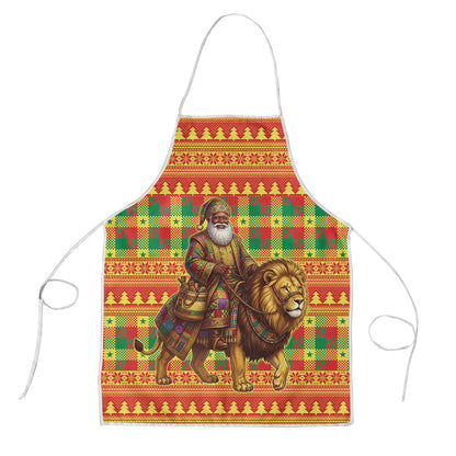 Senegal Christmas Santa Lion Apron Thioub Traditional Woven Textile Motif