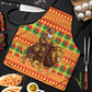 Senegal Christmas Santa Lion Apron Thioub Traditional Woven Textile Motif