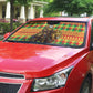 Senegal Christmas Santa Lion Auto Sun Shade Thioub Traditional Woven Textile Motif