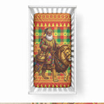 Senegal Christmas Santa Lion Baby Bed Cover Thioub Traditional Woven Textile Motif