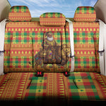 Senegal Christmas Santa Lion Back Car Seat Cover Thioub Traditional Woven Textile Motif