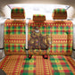 Senegal Christmas Santa Lion Back Car Seat Cover Thioub Traditional Woven Textile Motif