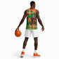 Senegal Christmas Santa Lion Basketball Jersey Thioub Traditional Woven Textile Motif