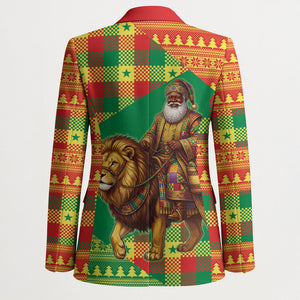 Senegal Christmas Santa Lion Blazer Thioub Traditional Woven Textile Motif