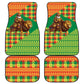 Senegal Christmas Santa Lion Car Mats Thioub Traditional Woven Textile Motif