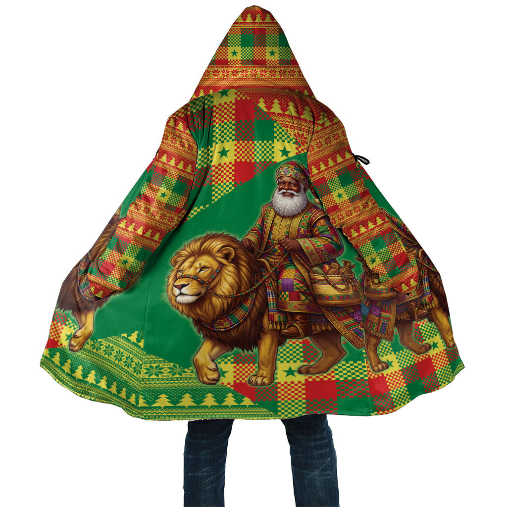 Senegal Christmas Santa Lion Cloak Thioub Traditional Woven Textile Motif
